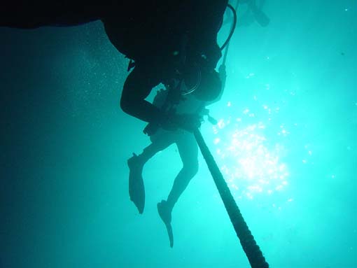Assending from the Thistlegorm January 2003